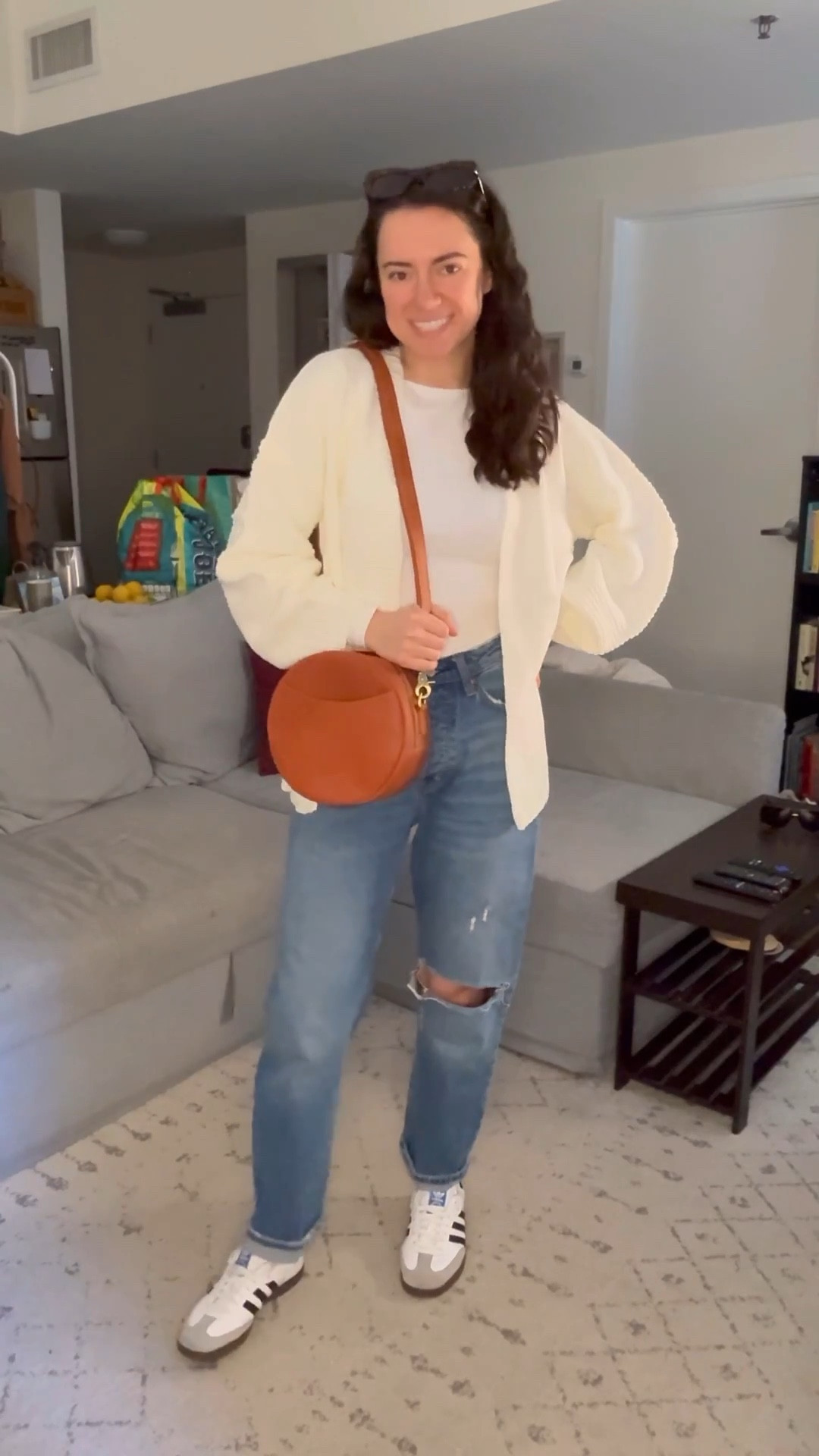 Love is in the air—and in the details of this Valentine’s Day-inspired look! 💕 Paired my cozy white sweater (with the cutest red heart on the back) and jeans with this stunning round cognac leather purse from @szonebags_us. 👜✨

Obsessed with the adjustable strap for hands-free wear, the multiple zippered pockets for all my essentials, and the high-quality leather that pulls it all together. The perfect mix of style and function! 😍

Use code SZONEBAG for 5% off and treat yourself (or someone special)! 💝

#szonebags #valentinesdaystyle #ootd #fashionfinds #leatherbaglove

#LTKWatchNow #LTKSeasonal #LTKGiftGuide