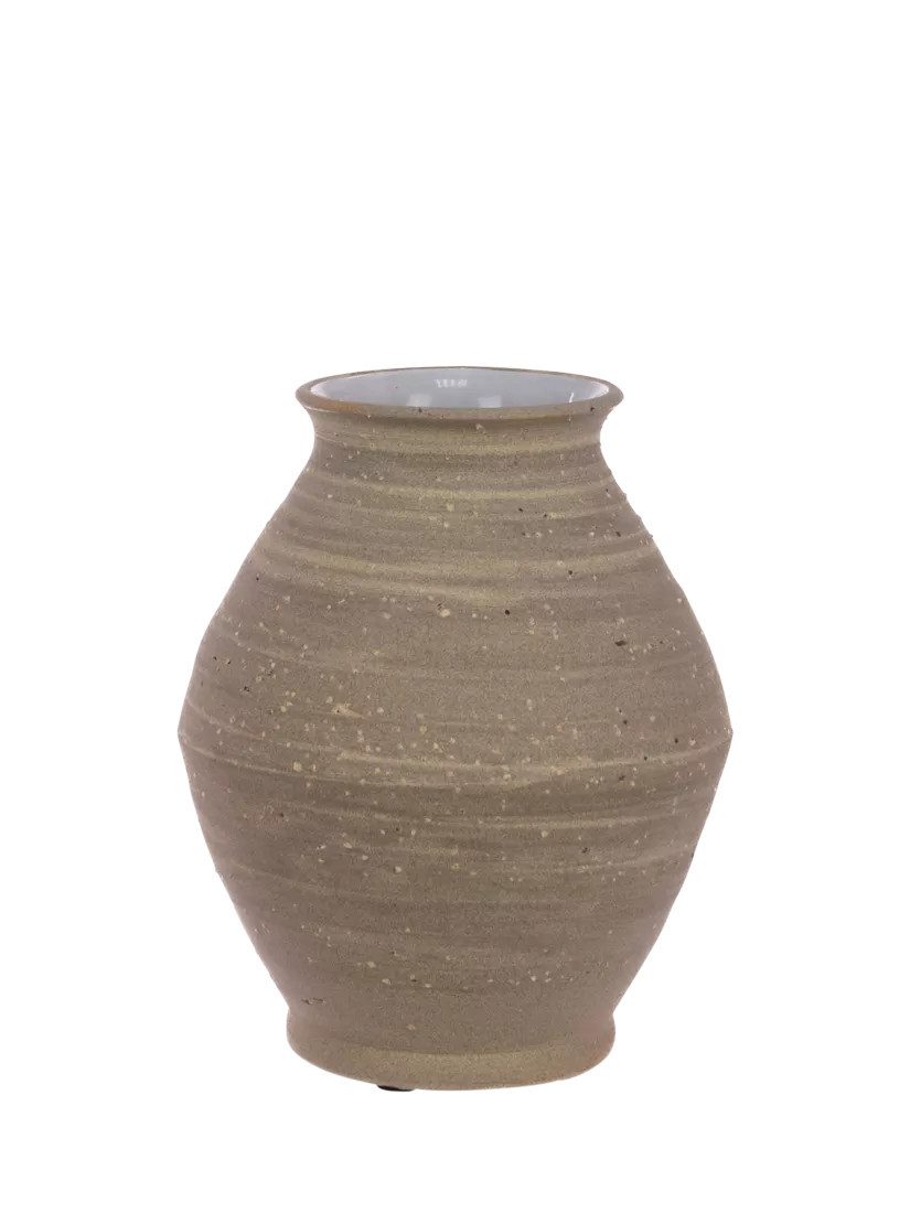Floralsilk Liv Stoneware Vase, H22cm, Natural | John Lewis (UK)