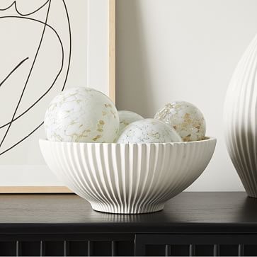 Sanibel White Textured Ceramic Vases | West Elm | West Elm (US)