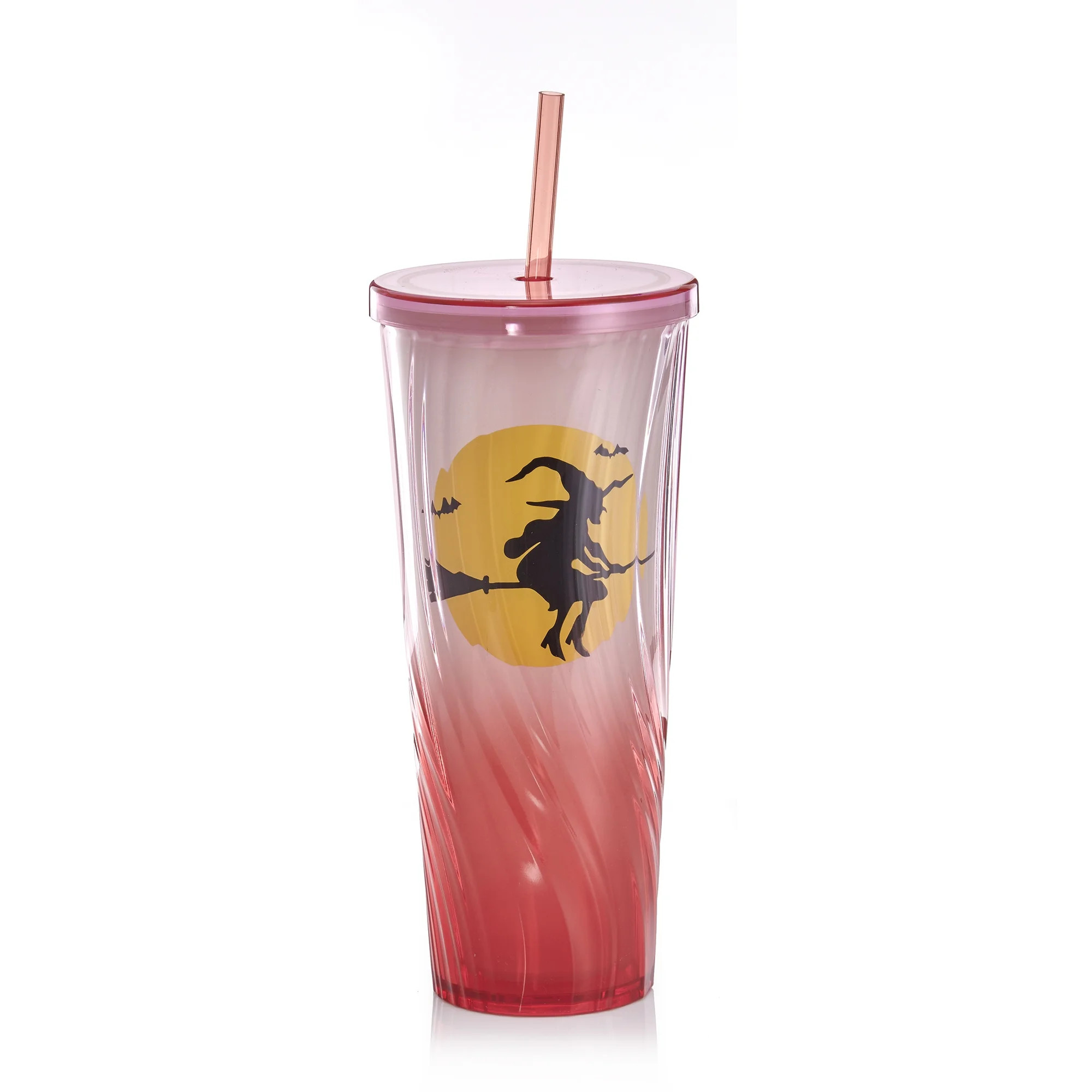 Way to Celebrate Halloween Glow in the Dark Twisted Plastic Tumbler Witch | Walmart (US)