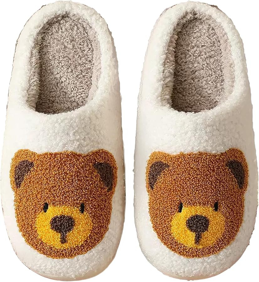 Christmas Slippers Reindeer Slippers for Women and Men Holiday Halloween Slippers Indoor Bedroom ... | Amazon (US)