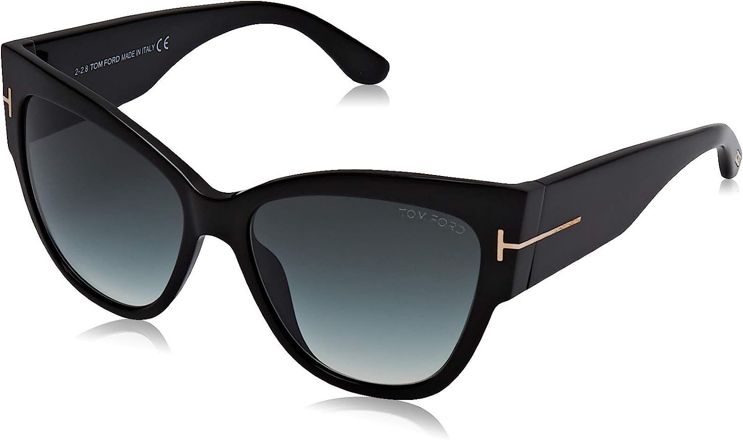 Tom Ford TF371 01B Black Anoushka Pilot Sunglasses Lens Category 2 Size 57mm | Amazon (US)