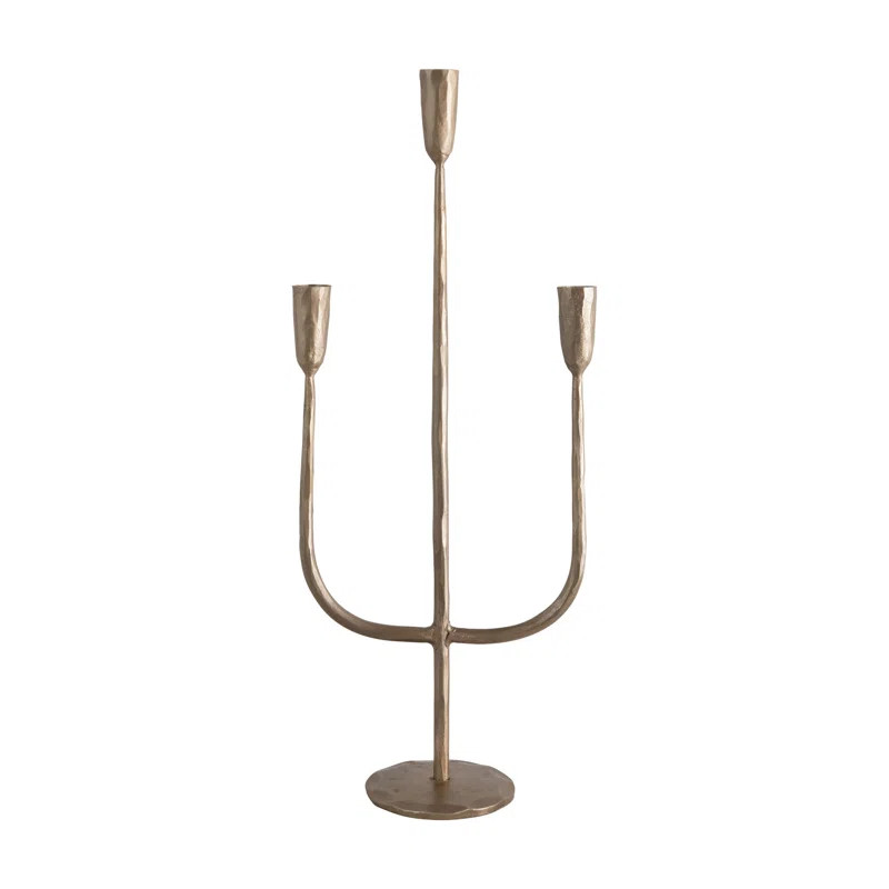 21.5" Stainless Steel Tabletop Candelabra | Wayfair North America