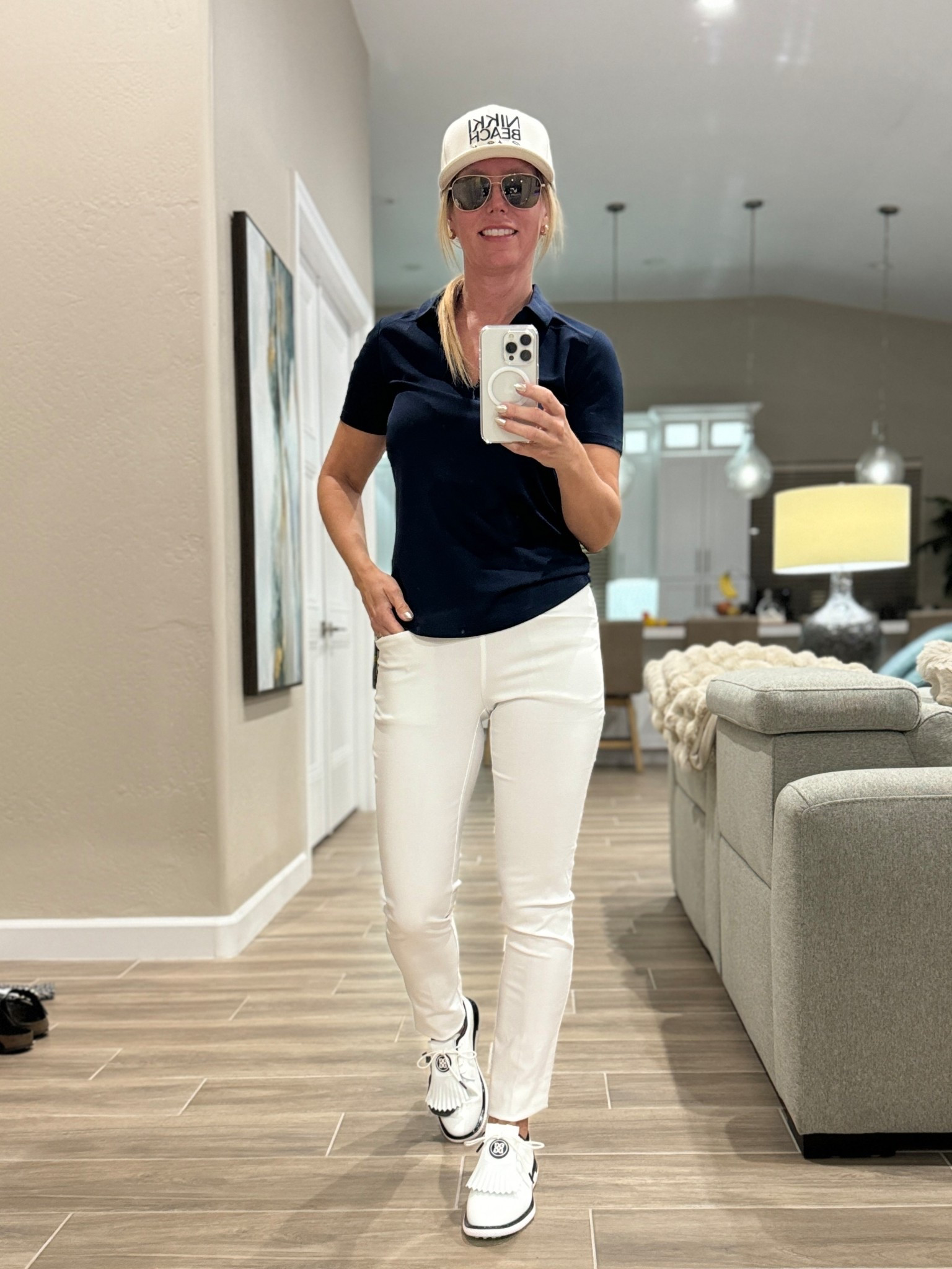 Navy and white for the greens ⛳️ 

#LTKStyleTip #LTKTravel #LTKActive