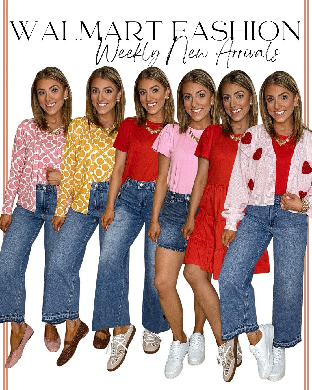 Walmart new arrivals I can’t stop talking about! ✨ This week’s finds are so good — from amazing new denim styles to everyday closet staple tops, Valentine’s Day outfits, and the cutest pre-spring fashion pieces. If you’re building a versatile, affordable wardrobe, this Walmart haul is packed with must-have looks you’ll wear on repeat.

I’m sharing everything from casual everyday outfits to dressier Valentine finds and easy layering pieces that transition perfectly into spring. Think flattering jeans, comfy basics, trendy sweaters, cute dresses, and budget-friendly styles that look way more expensive than they are.

All of my favorite Walmart fashion finds are linked in my LTK — don’t miss these new arrivals because they always go fast!

#WalmartNewArrivals #WalmartFashion #AffordableFashion #WalmartFinds #WalmartHaul #EverydayOutfits #DenimFinds #ValentinesOutfits #SpringFashion #PreSpringStyle #ClosetStaples #BudgetStyle #LTKFinds #ShopMyLook #StyleOnABudget #TrendingAtWalmart