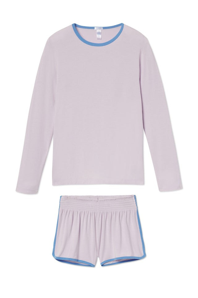 DreamKnit Vintage Long-Short Set in Wild Flower | LAKE Pajamas