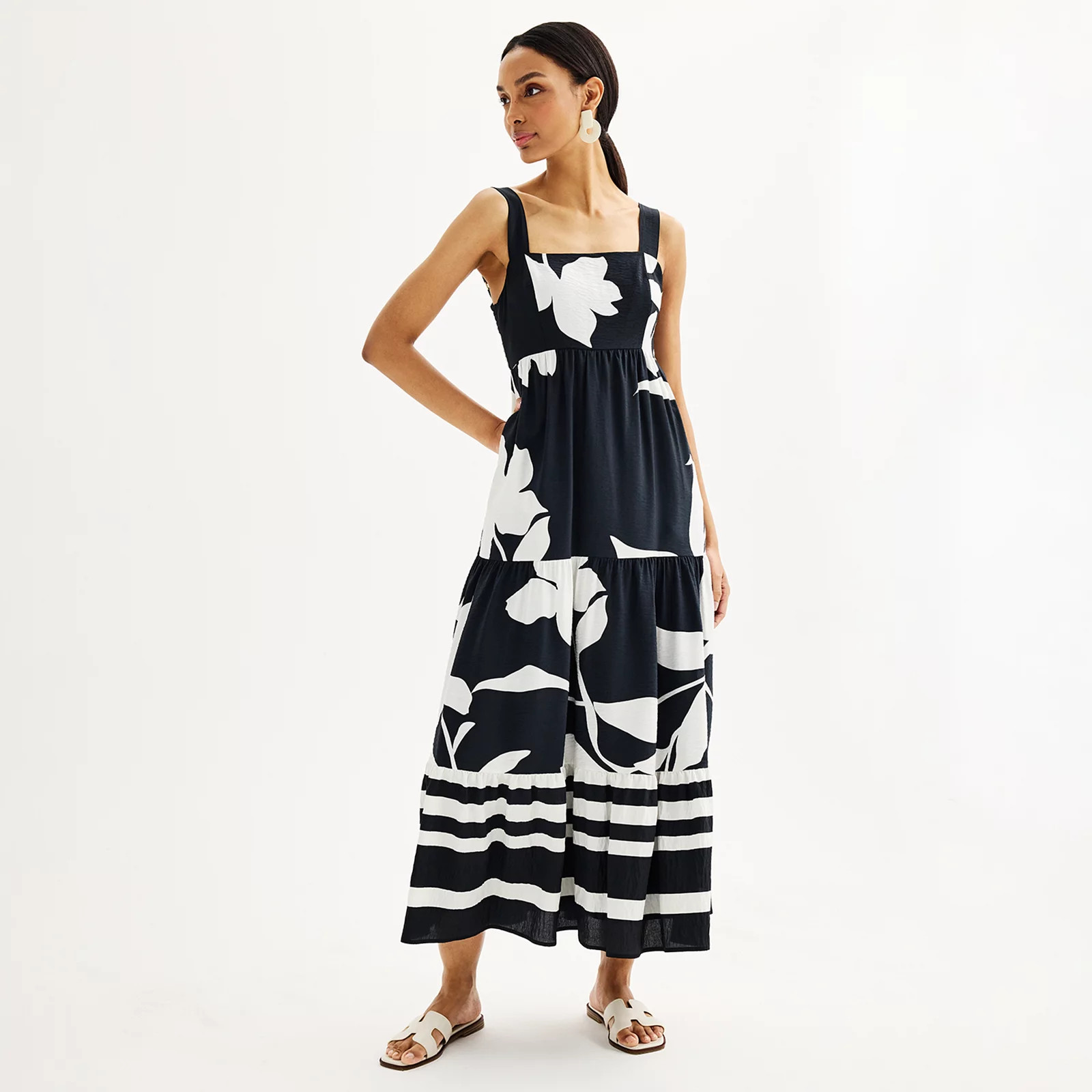 Women's Nine West Tiered Maxi Dress | Kohl's