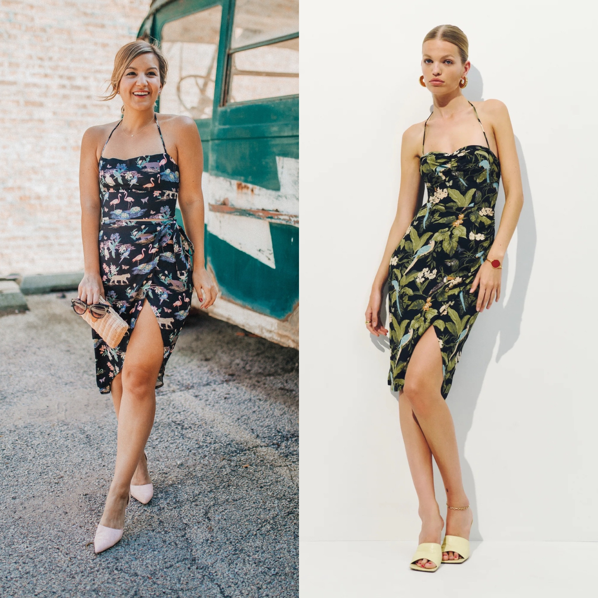 Love this new reformation dress that looks like an old favorite of mine! Based on the one I have, I would suggest either getting your usual size or sizing up. Jungle print dress, vacation dress, bachelorette dress, fun summer dress, date night dress

#LTKSeasonal