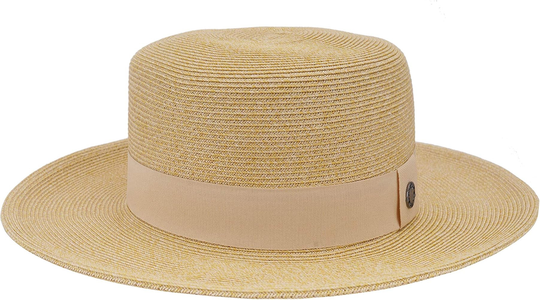 Pineapple&Star Deor Boater Straw Sun Hat Beach Fine Braid UPF50+ for Women Men | Amazon (US)