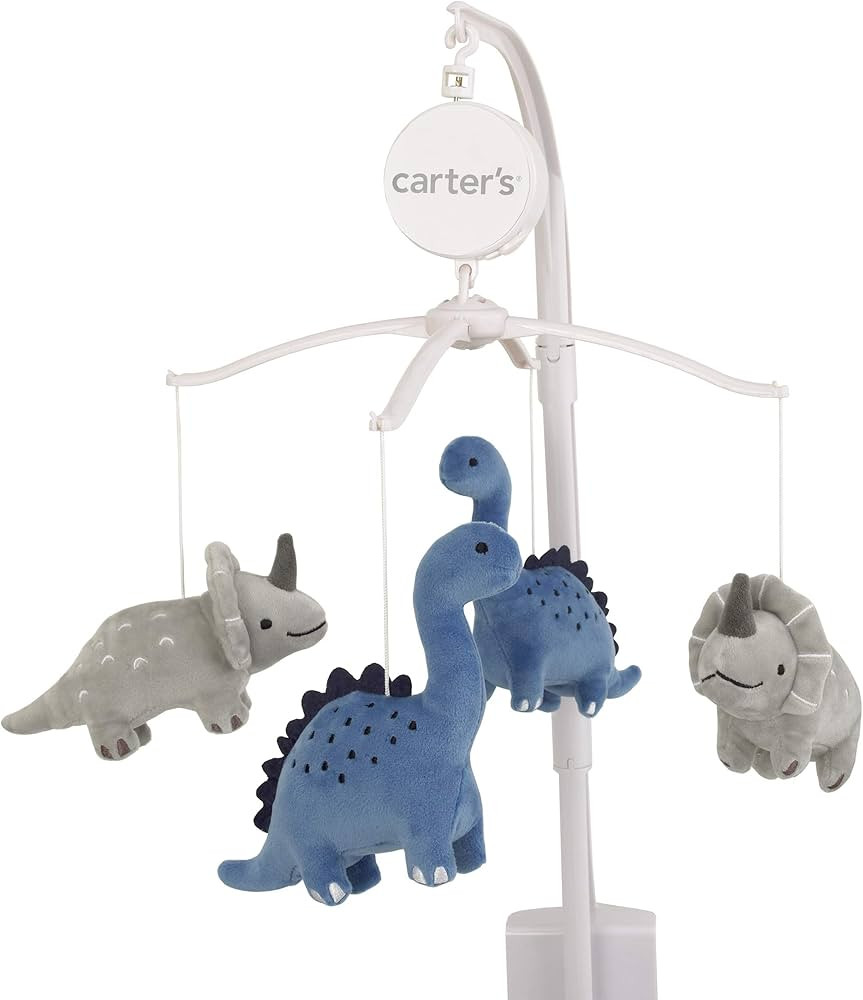 Carter's Dino Adventure Gray and Blue Musical Mobile | Amazon (US)