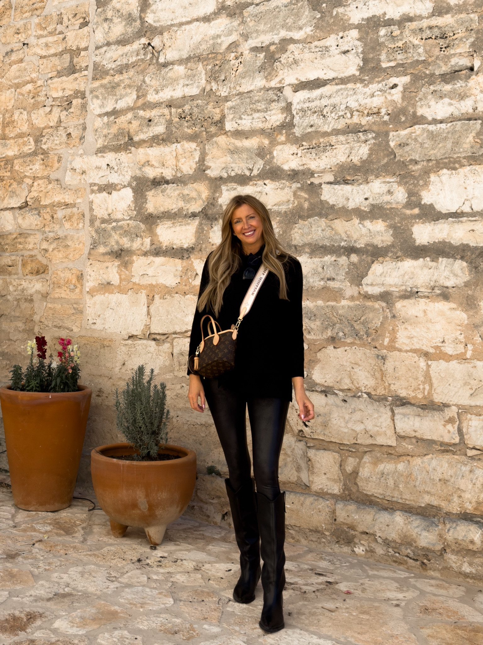 Fredericksburg outfit. Spanx leggings. Amazon sweater. Marc Fisher riding boots. Spanx leggings on major sale!!

#LTKStyleTip #LTKFindsUnder50 #LTKFindsUnder100