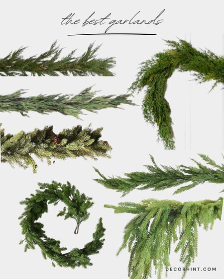 Best garlands - these are all very realistic! Holiday decor, Christmas garlands 

#LTKCyberweek #LTKHoliday #LTKhome