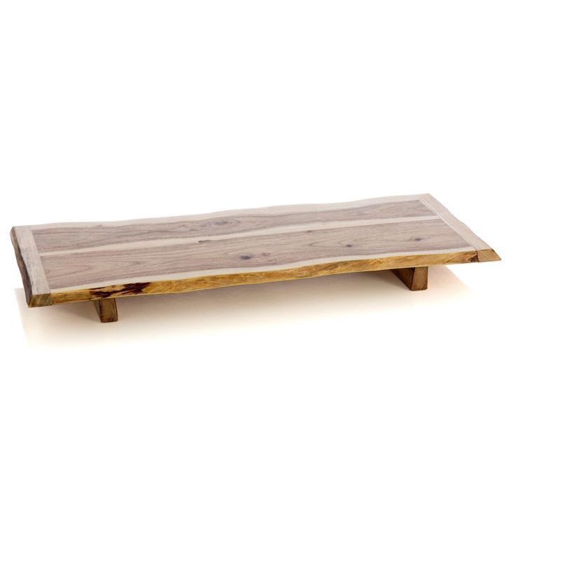 Shiraleah Acacia Wood Large Footed Serving Board | Target