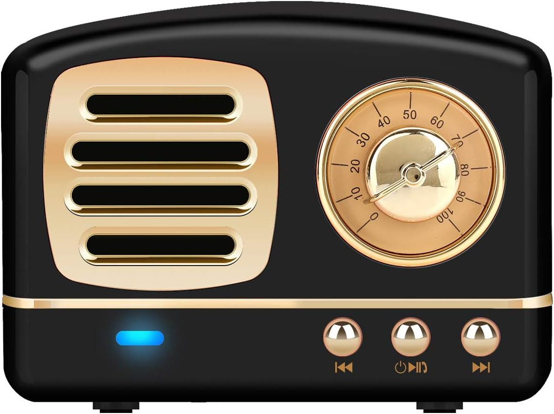 Dosmix Wireless Stereo Retro Speakers, Portable Bluetooth Vintage Speakers with Powerful Sound, A... | Amazon (US)