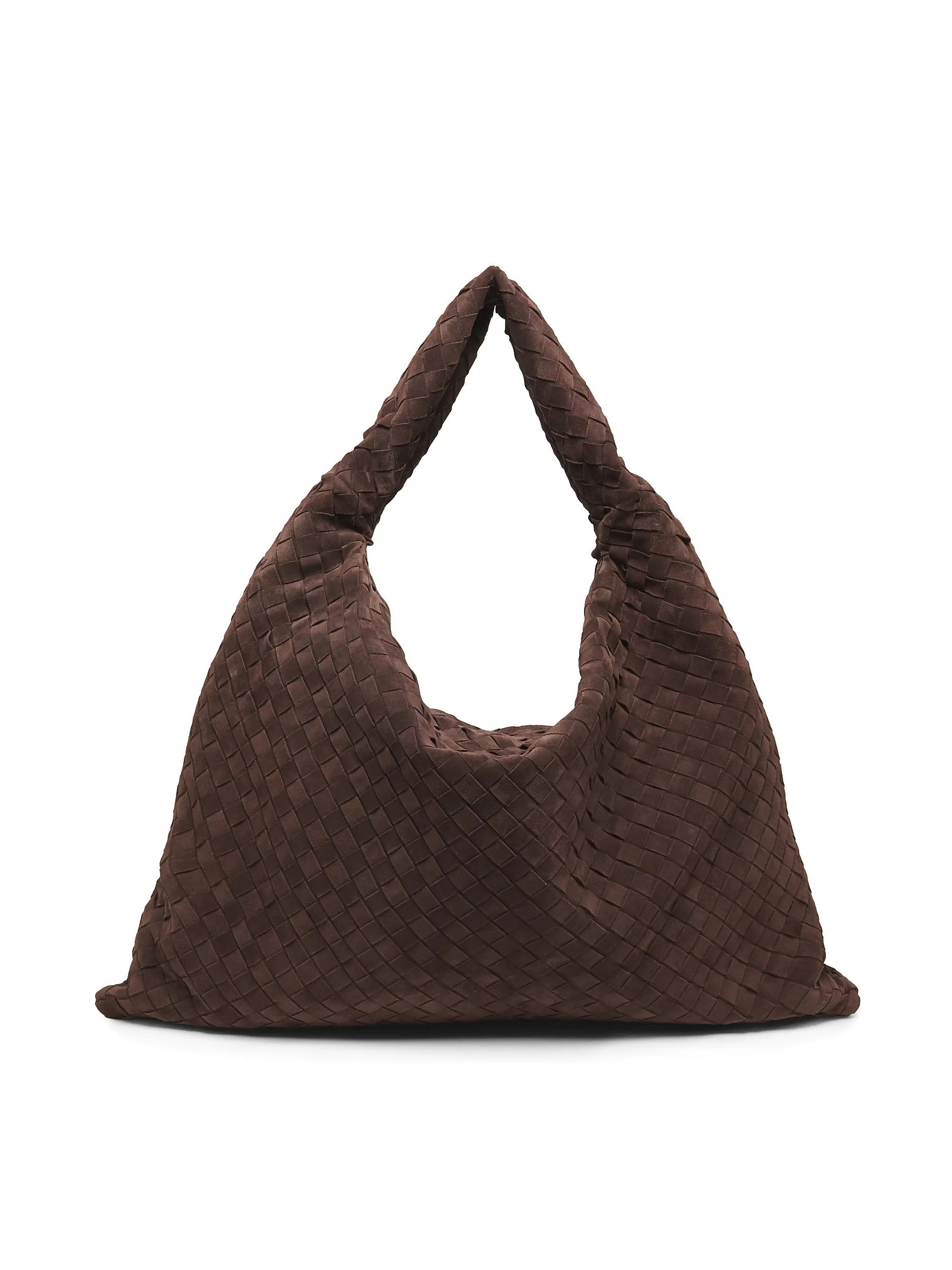 Large Hop Intrecciato Suede Hobo Bag | Saks Fifth Avenue