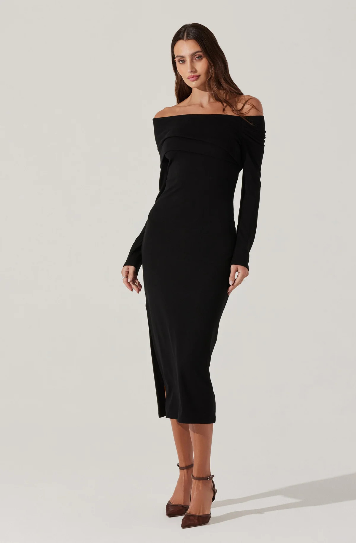 Jada Off Shoulder Midi Dress | ASTR The Label (US)