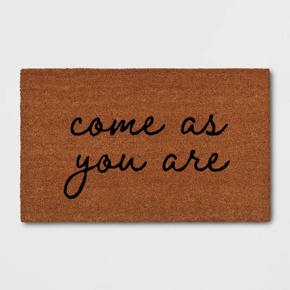 1'6"x2'6" Come As You Are Door Mat Black - Threshold™ | Target