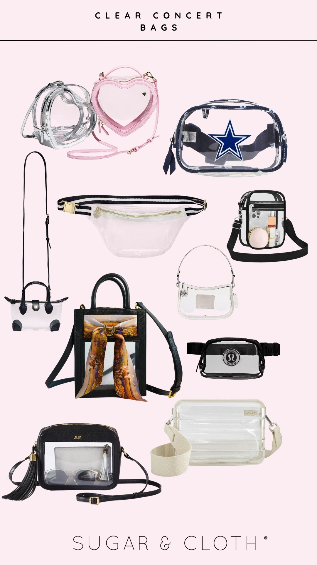 Clear bag, full of cute vibes ✨ Whether you’re headed to a concert, festival or a game these stadium approved picks are anything but basic. 

#LTKItBag