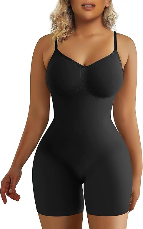 SHAPERX Women's Shapewear Bodysuit Tummy Control Body Shaper Seamless Sculpting Snatched Waist Bo... | Amazon (US)
