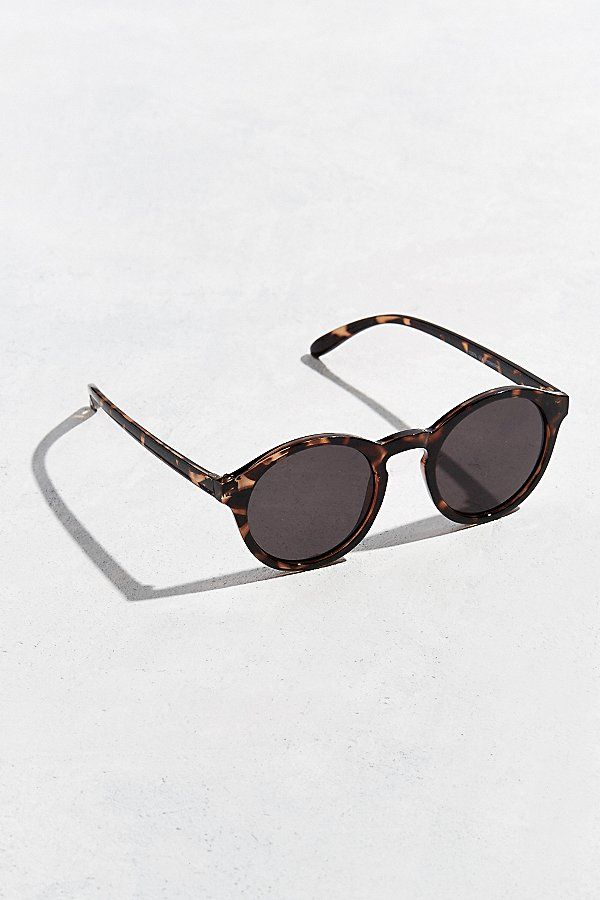 Plastic Round Sunglasses - Brown One Size at Urban Outfitters | Urban Outfitters US