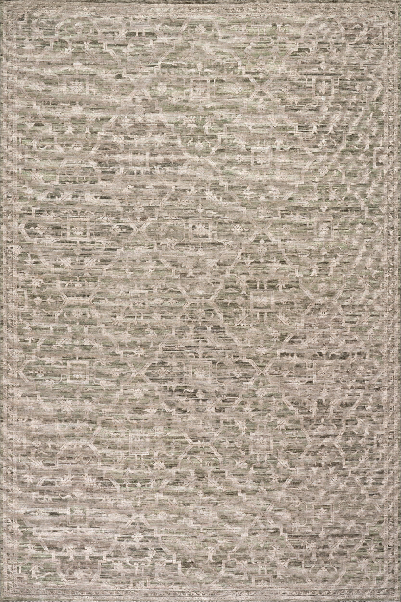 Green Nefre Traditional Diamond 9' x 12' rug | Rugs USA
