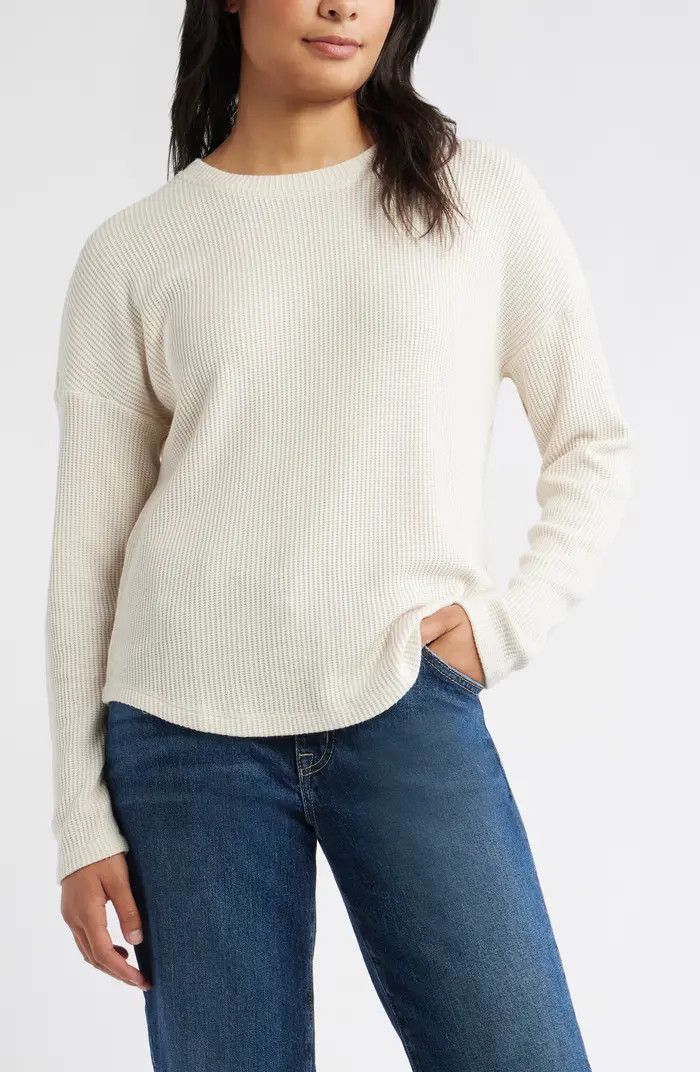 Long Sleeve Waffle Knit T-Shirt | Nordstrom