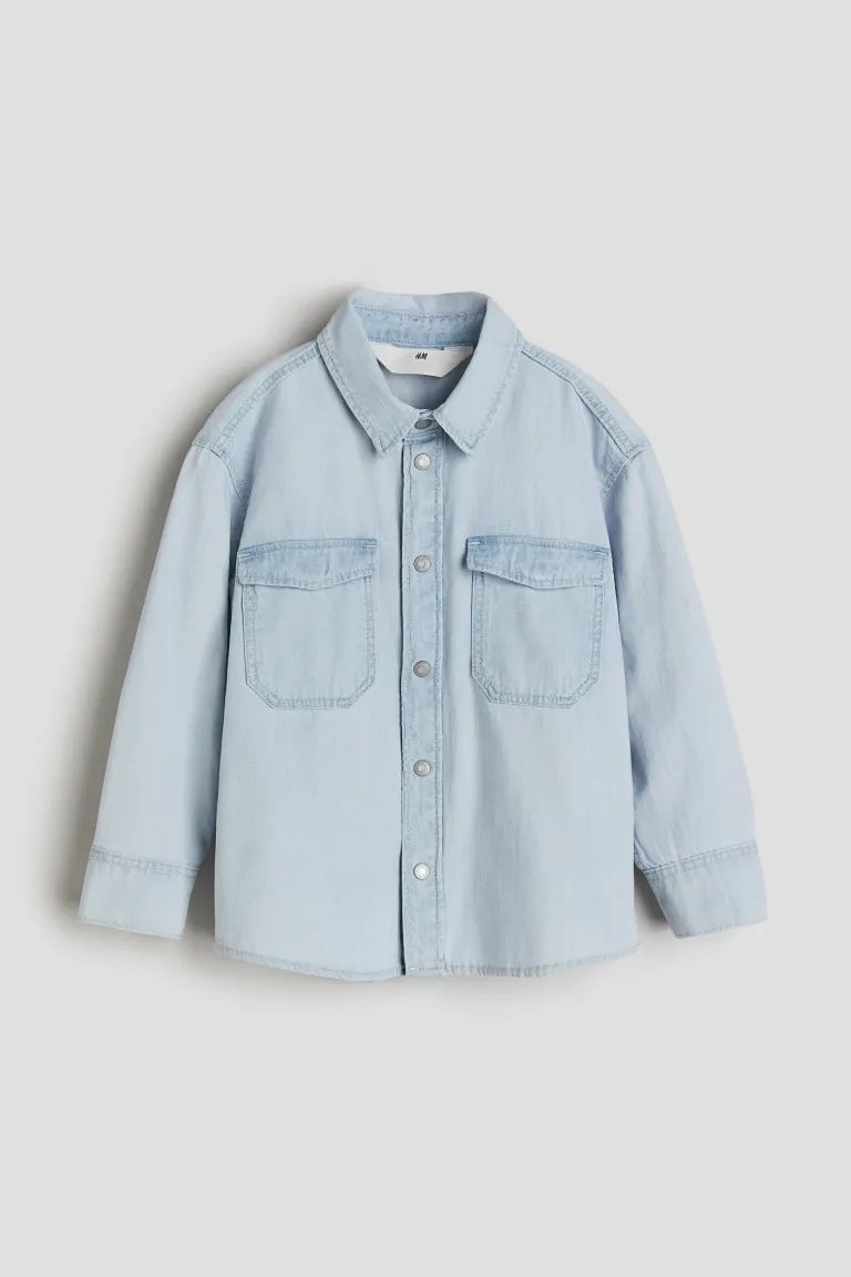 Denim Shirt - Light denim blue - Kids | H&M US | H&M (US + CA)