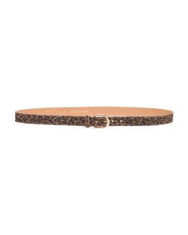 Leather Leopard Belt for Women | Marshalls