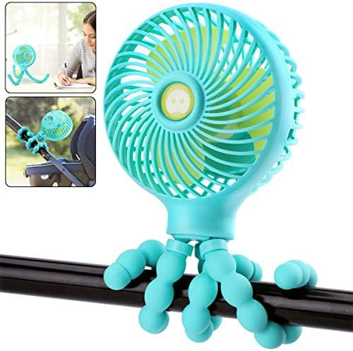 OPOLEMIN Mini Baby Stroller Fan, Personal Portable Car Seat Baby Fan with Flexible Tripod, USB or... | Amazon (US)