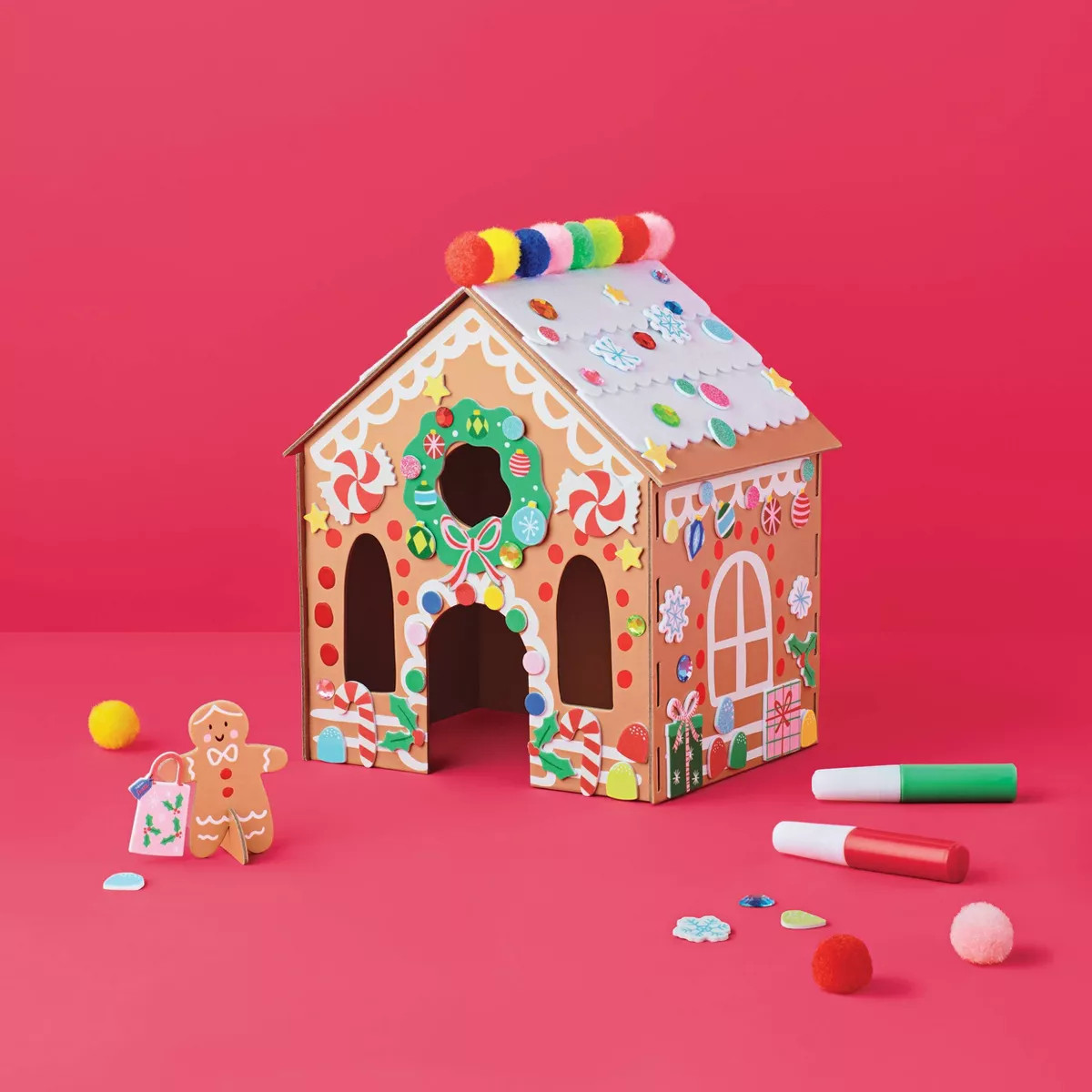 Christmas Craft Create-Your-Own Gingerbread House Kit - Mondo Llama™ | Target