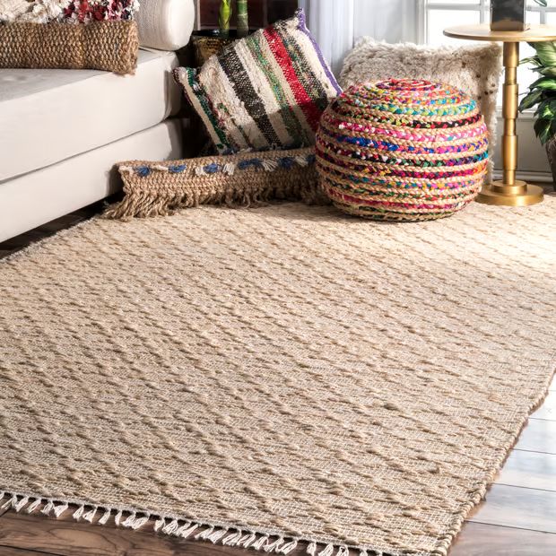 Natural Flatwoven Diamant Area Rug | Rugs USA