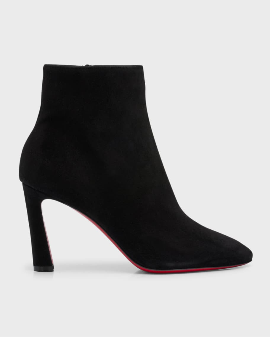 So Eleonor Leather Red Sole Booties | Neiman Marcus