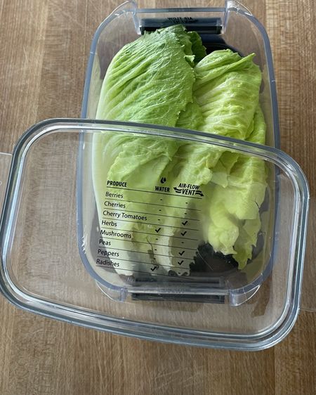 This is one of the home and kitchen finds I’ve been most happy with! Clear produce storage containers keep everything visible so it’s easy for the family to find our fresh lettuce product and fruits. These stackable containers keep our veggies crisp and berries fresh. I’m no longer throwing away moldy berries! These are pricer but have paid for themselves in food we didn’t have to throw away. 

I like that these are double duty as a food storage bin, straining colander, and there’s a drip tray to keep your fridge clean and dry. The air vents can be opened or closed based on the needs of your produce item. And you won’t have to remember how to store each thing, it tells you exactly what to do on the lid! Win!

#LTKHome #LTKFindsUnder50