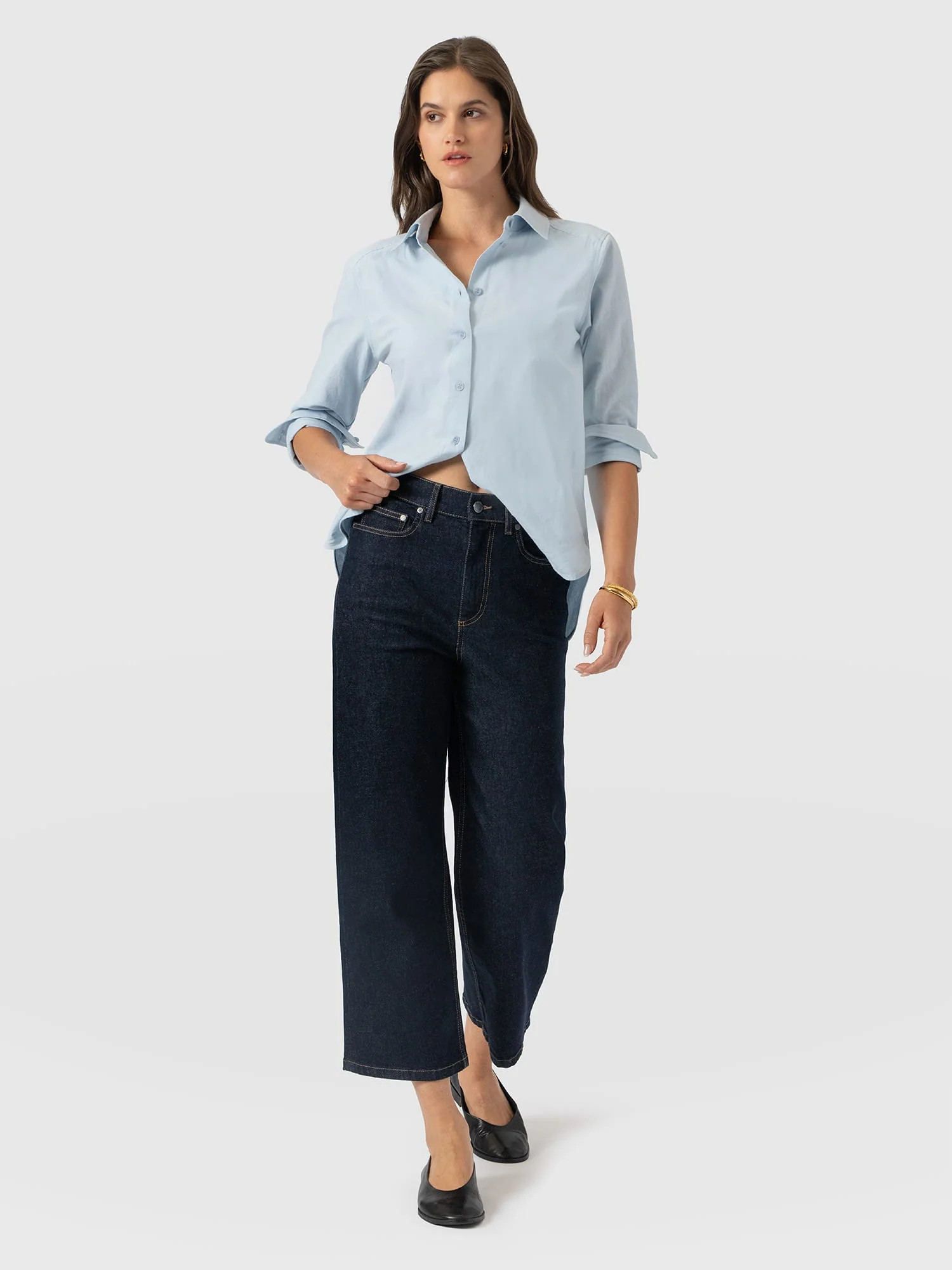 Rylie Crop Jean - Indigo | Saint + Sofia UK