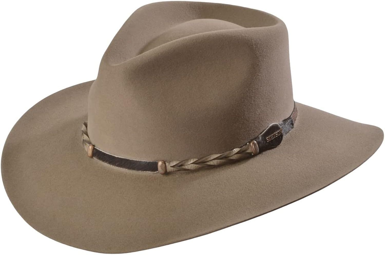 Stetson Men's 4X Drifter Buffalo Felt Pinch Front Cowboy Hat | Amazon (US)