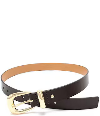 kate spade new york 1.18" Molten Buckle Leather Belt | Dillard's | Dillard's