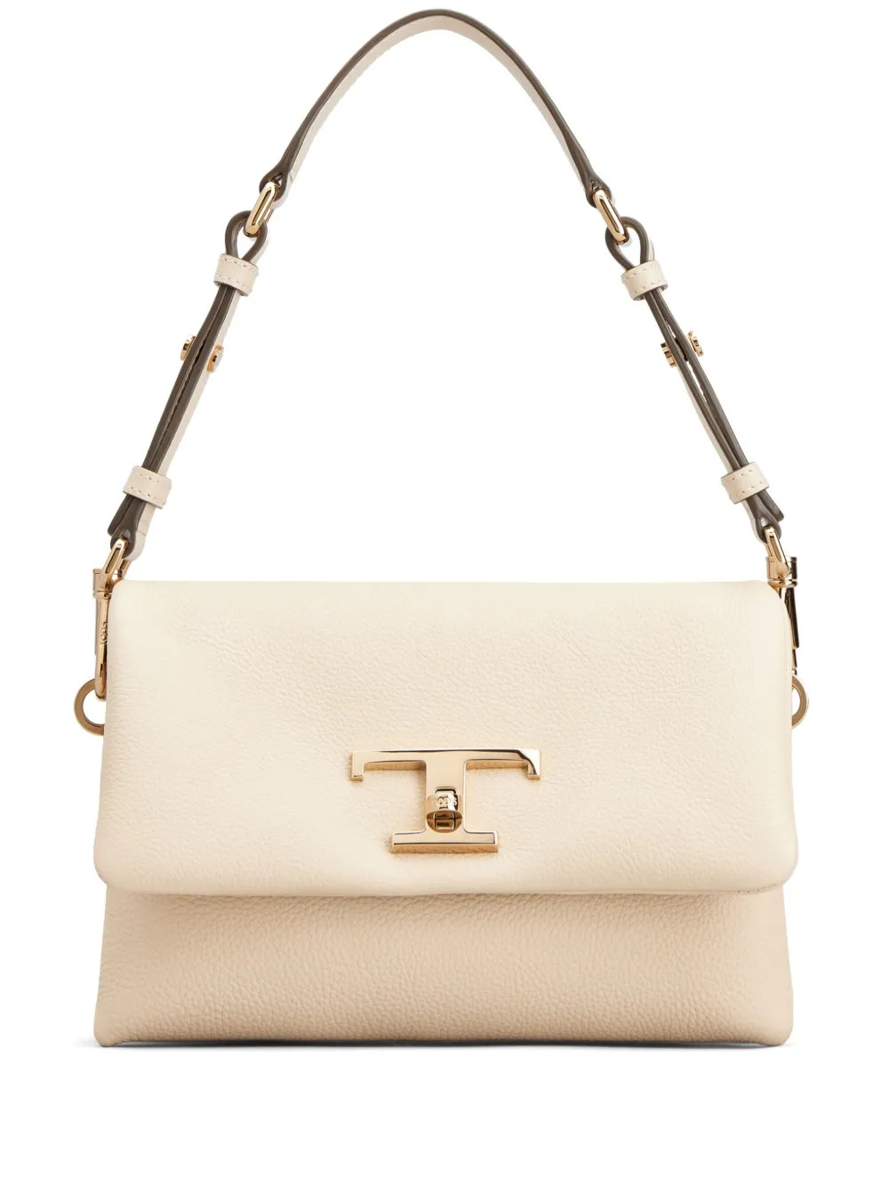 Tod's Mini T Timeless Calfskin Shoulder Bag | Neutrals | FARFETCH | Farfetch Global