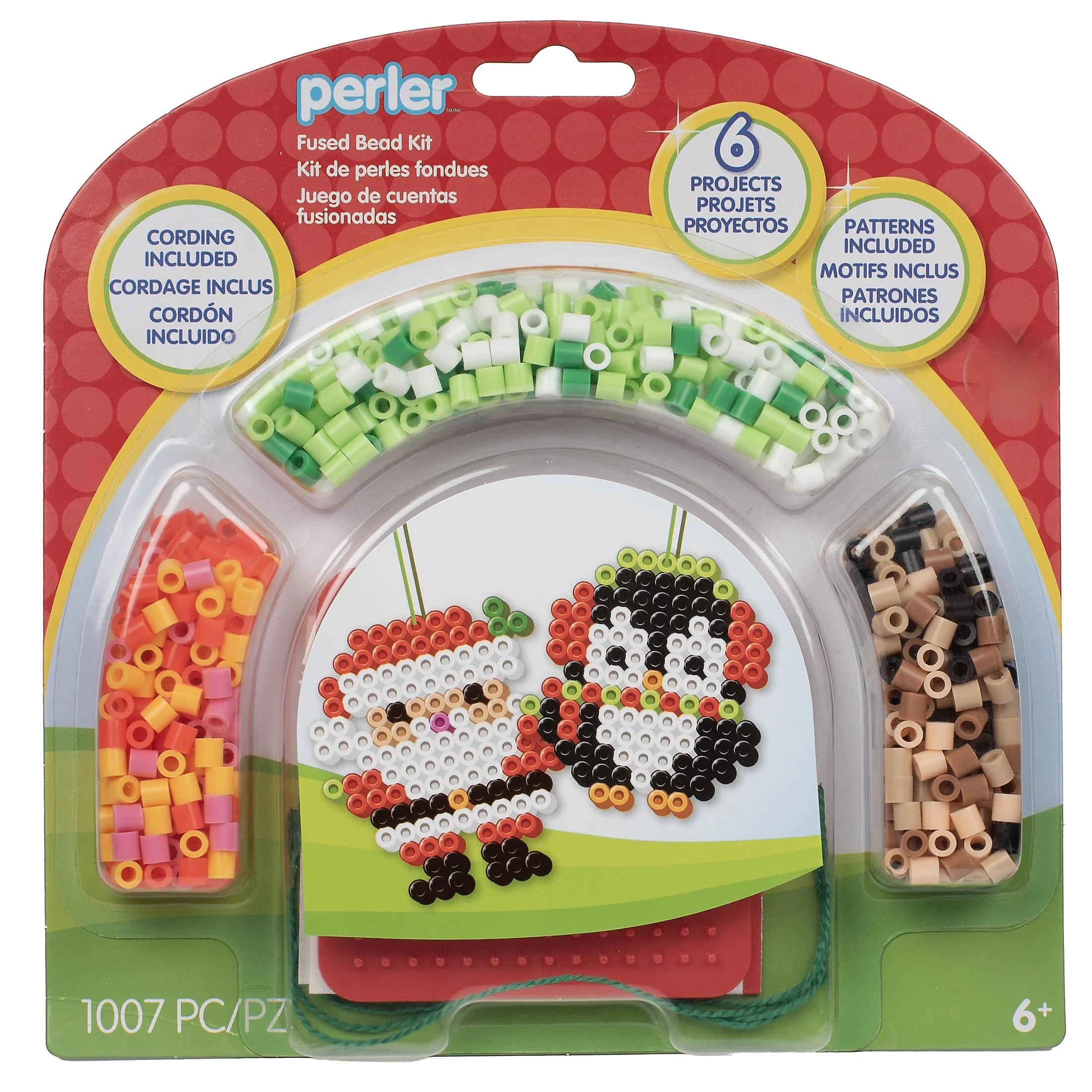 Perler Fused Bead Activity Kit, Holiday Icon Ornaments, Set of 6, Ages 6+, Multi-Color, Christmas | Walmart (US)