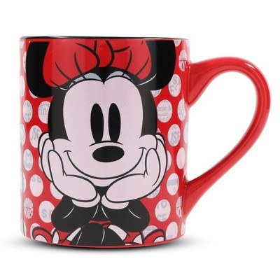 Silver Buffalo Disney Minnie Mouse Rock the Dots Ceramic Coffee Mug | Holds 14 Ounces | Target