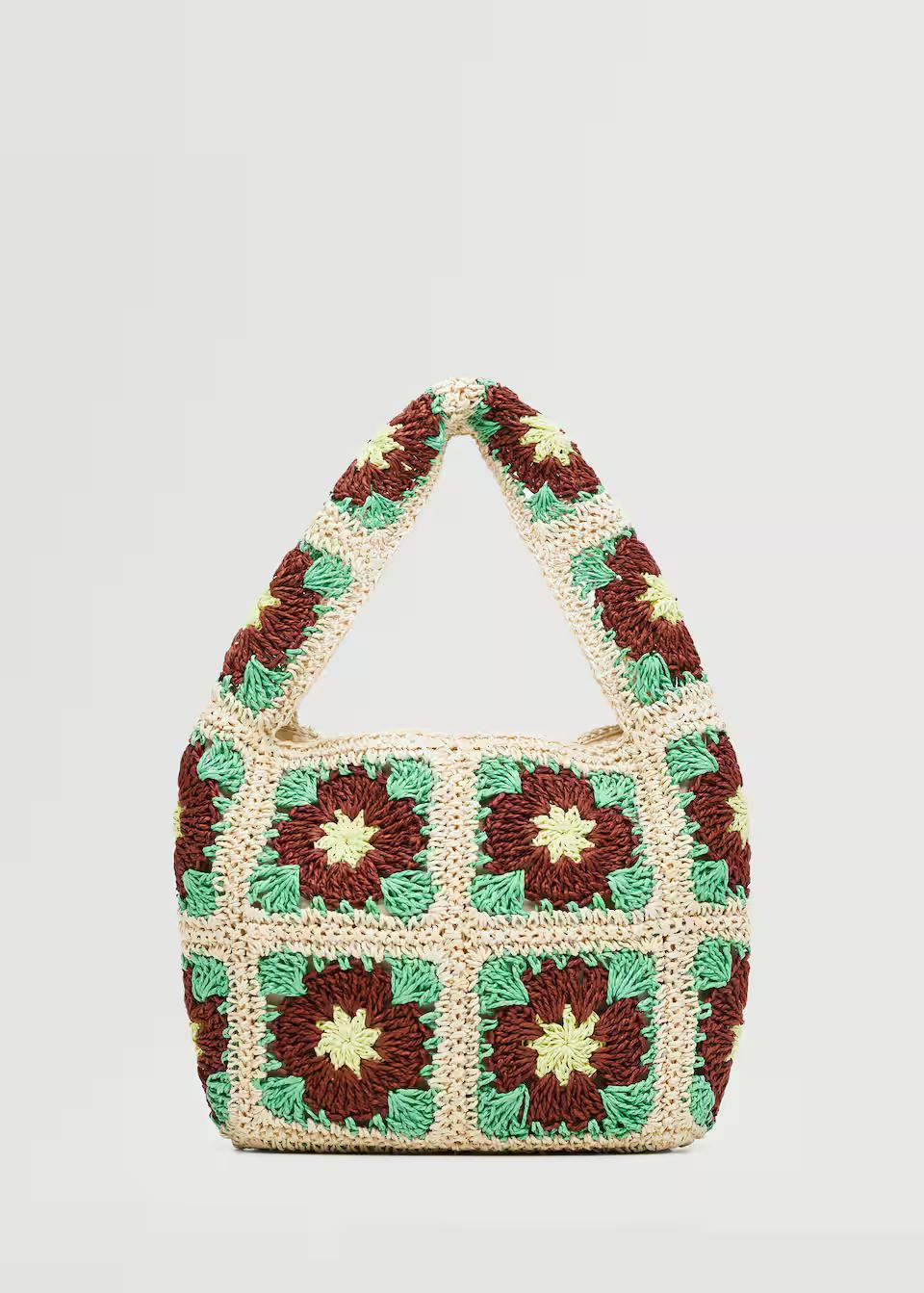 Floral crochet bag | MANGO (US)