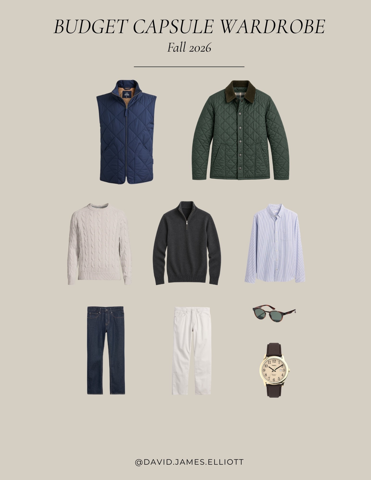 A full fall capsule on a budget - all 9 pieces for under $500.

#LTKMens