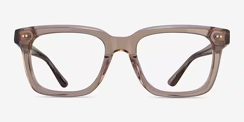 Kenna Wayfarer Crystal Brown Glasses for Men | Eyebuydirect | EyeBuyDirect.com