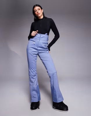 ASOS 4505 Tall Ski soft shell water repellent kick flare ski pants in chalk blue | ASOS | ASOS (Global)
