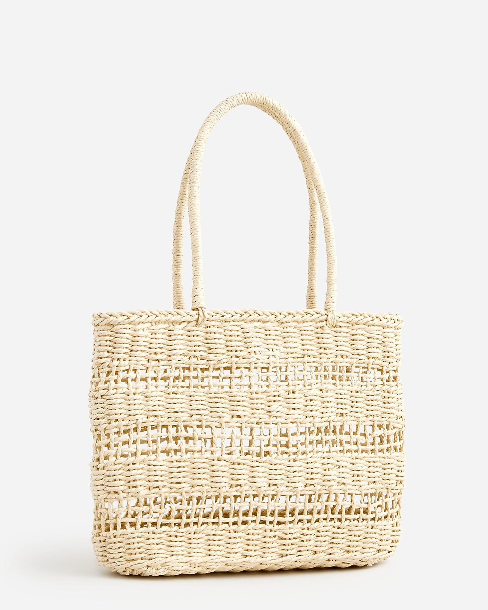 Marseille tote in open-weave straw | J. Crew US