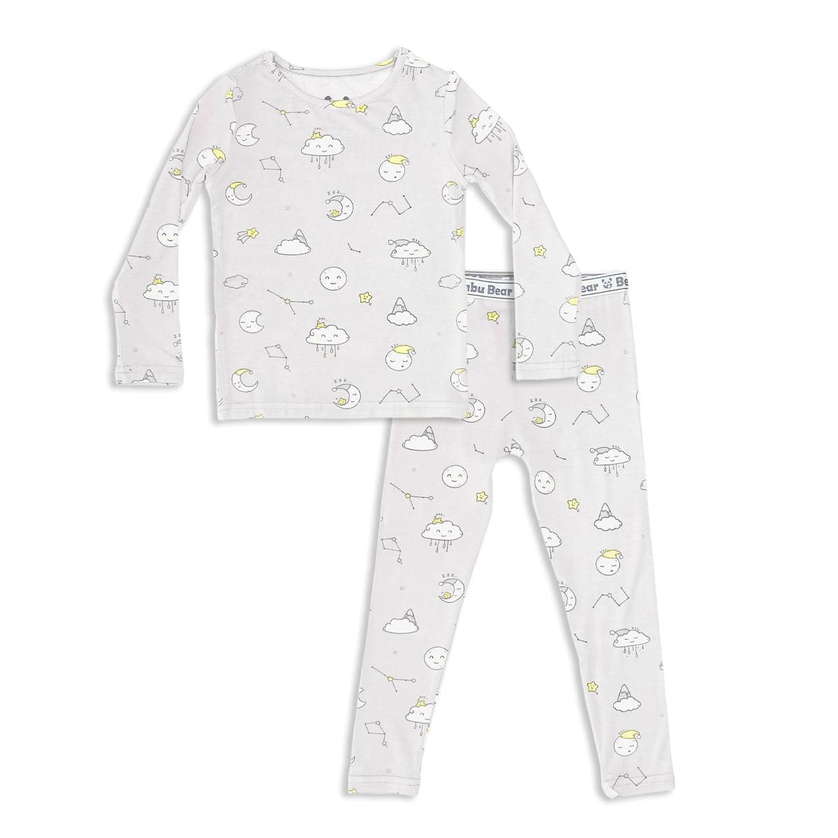 Constellation Grey Bamboo Kids Pajamas | Bellabu Bear