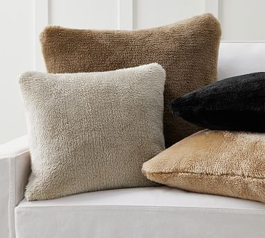 Faux Fur Shearling Pillow Cover | Pottery Barn (US)