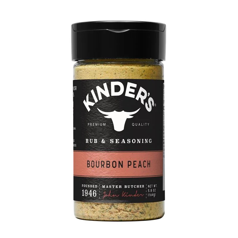 Kinder's Bourbon Peach Rub and Seasoning with Molasses and Ancho Chili, 5.8 oz | Walmart (US)