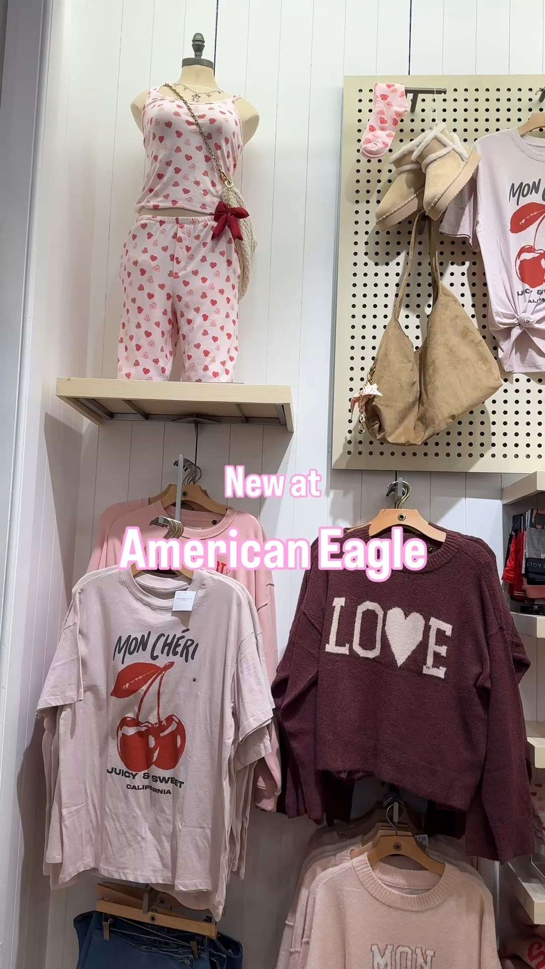 Loving these cute little finds at American Eagle for valentines! What’s your fave?

Hearts, sweatshirt, heart sweater, womens boxer shorts, cherries, lounge set, 

#LTKU #LTKSaleAlert #LTKFindsUnder50
