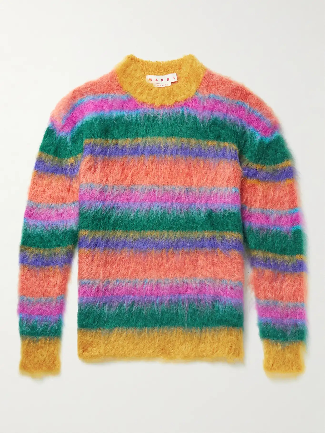 Striped Mohair-Blend Sweater | Mr Porter (US & CA)