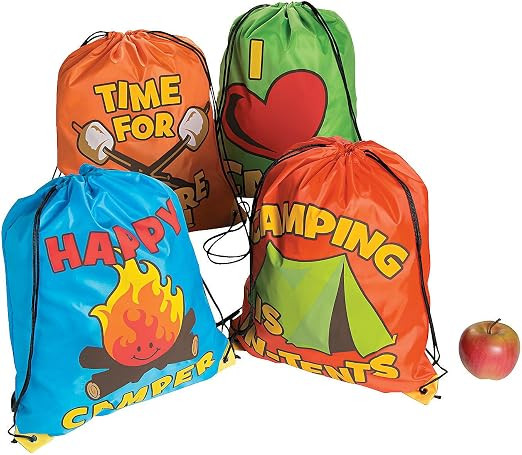Fun Express I Love Camp Nylon Backpack - Set of 12 | Apparel Accessories, Party Favors | Amazon (US)